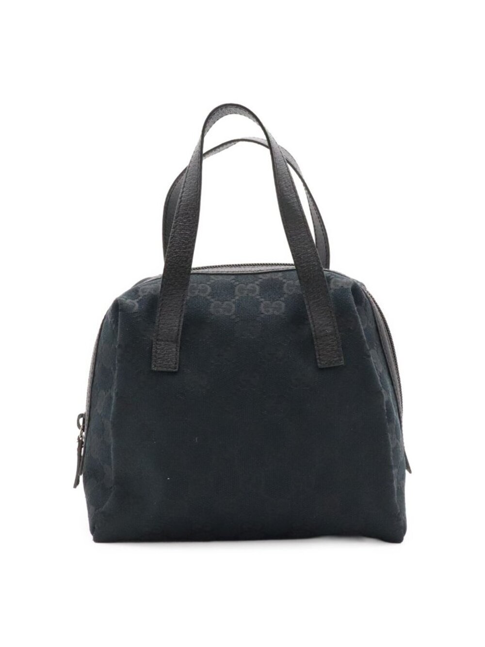 Gucci GG Canvas Mini Bag Tote Leather Black